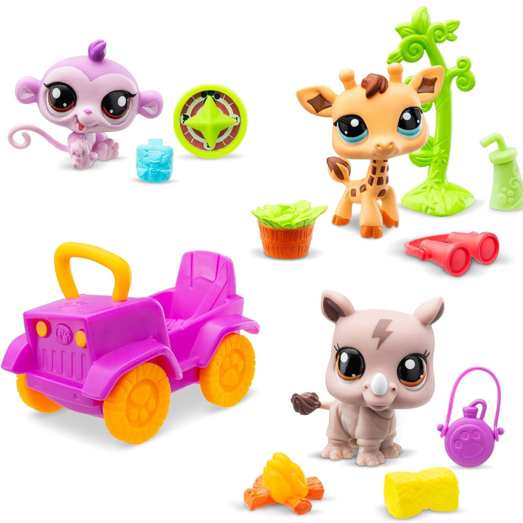 Littlest Pet Shop Safari Play Pack Pets & Pieces Included
