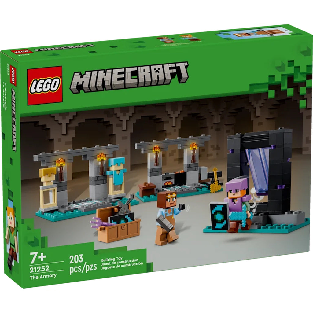 Front of LEGO Minecraft The Armory box