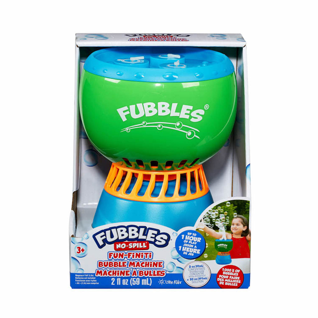 Fubbles No Spill Fun-Finiti Bubble Machine in Box