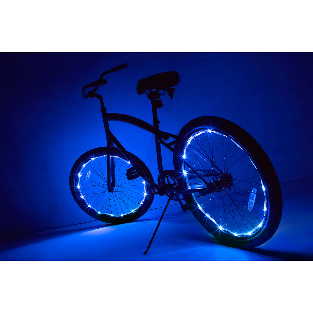 Blue Wheel Brightz on Bike
