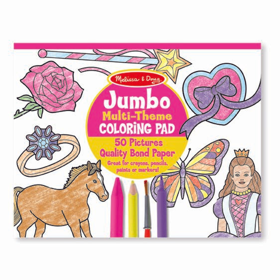 Pink Jumbo Coloring Pad