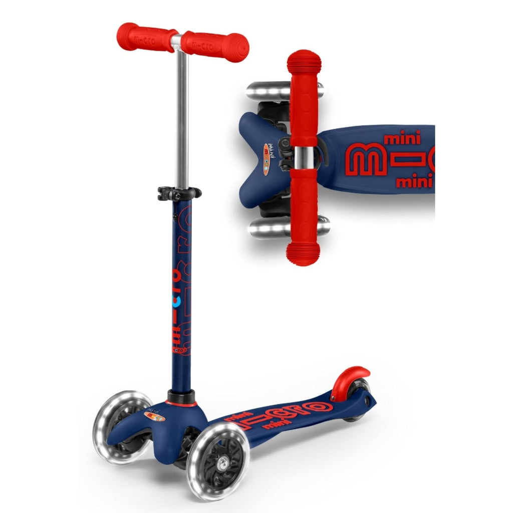 Mini Deluxe LED Scooter- Navy Blue