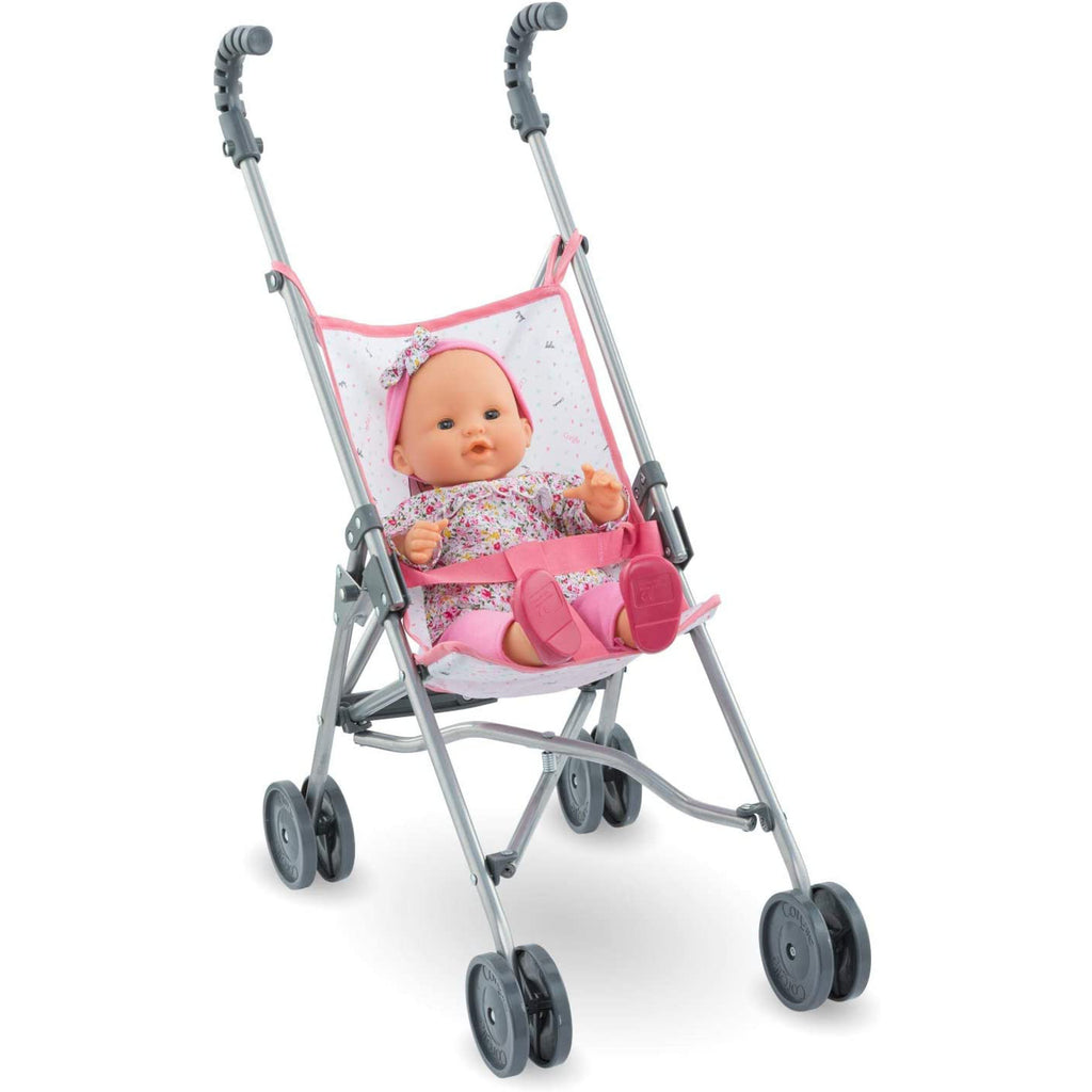 Baby Doll in Umbrella Stroller