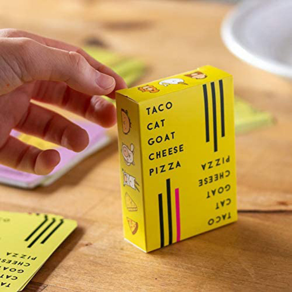 Taco Cat Goat Cheese Pizza Game Box