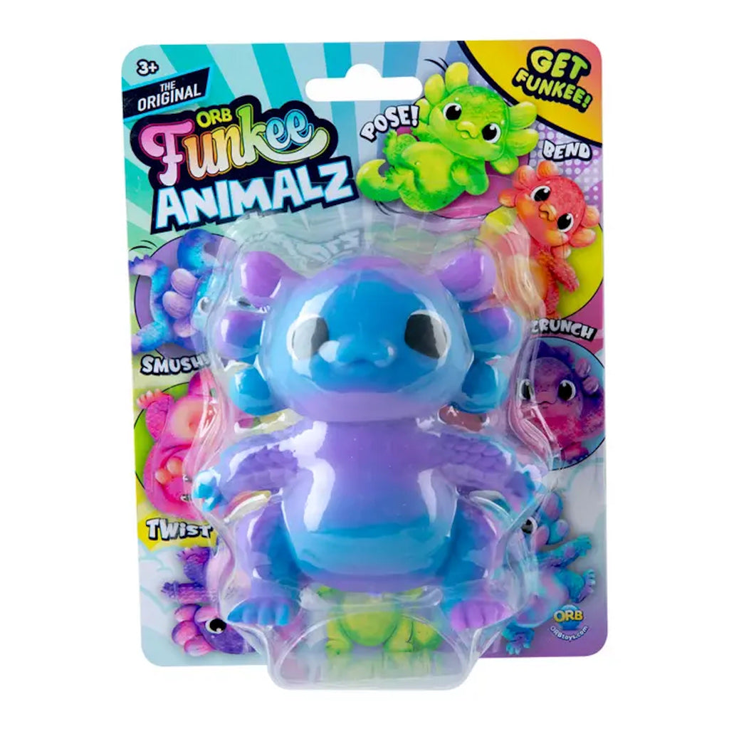 Purple Funkee Axolotl Mega in packaging 