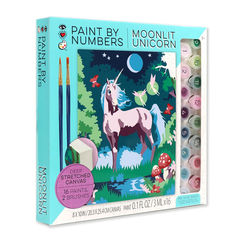 Paint By Numbers Moonlit Unicorn in packaging