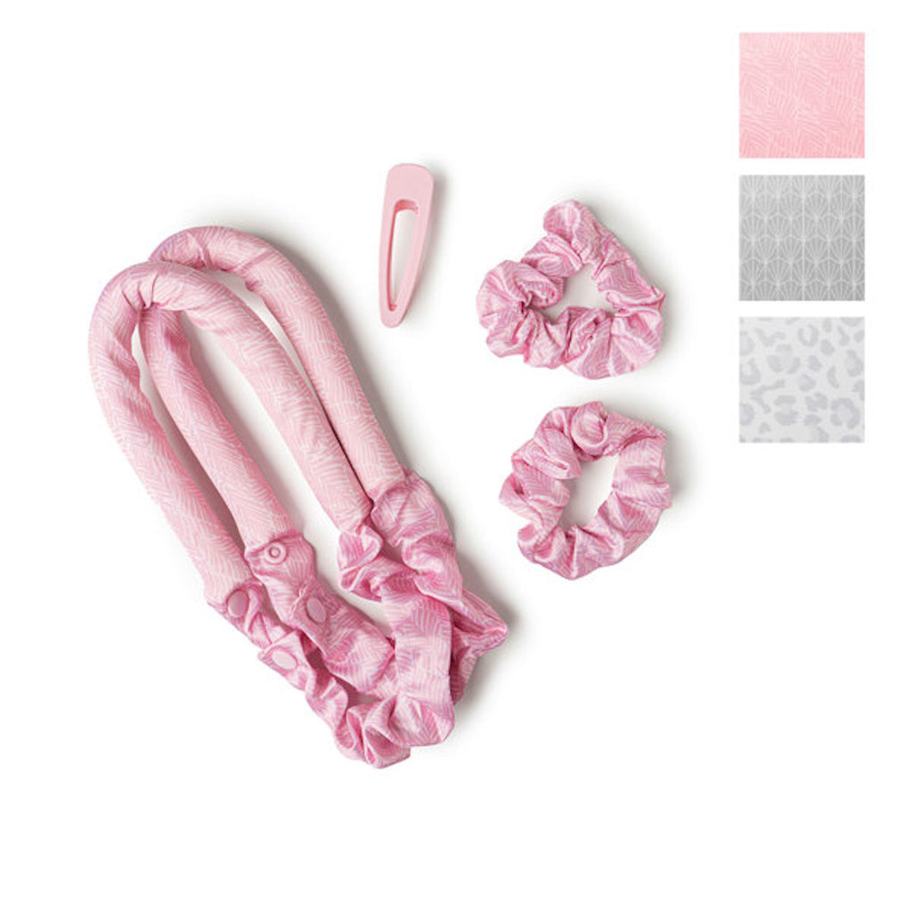 Pink You Go Curl Silky Soft Haircurler with other patterns in the right hand corner