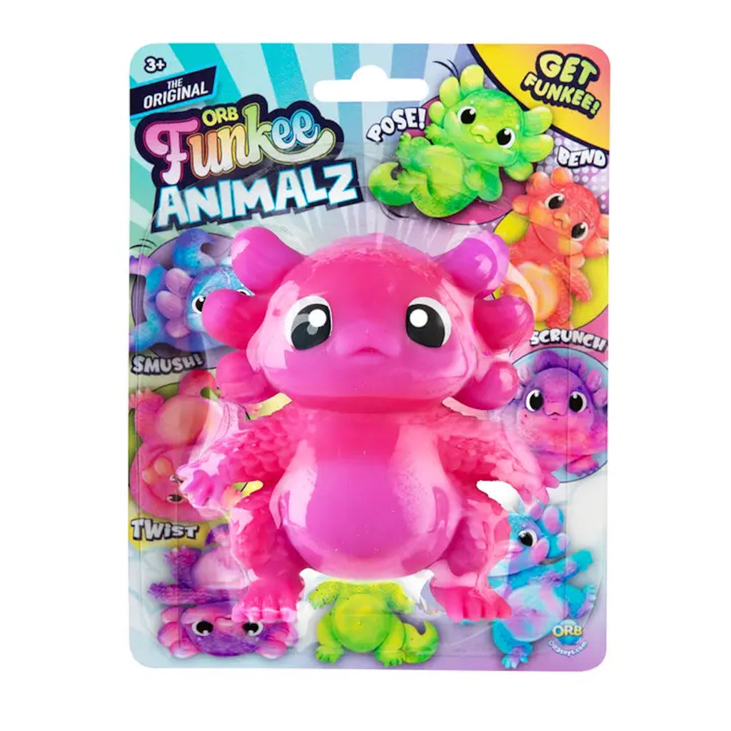 Pink Funkee Axolotl Mega in packaging