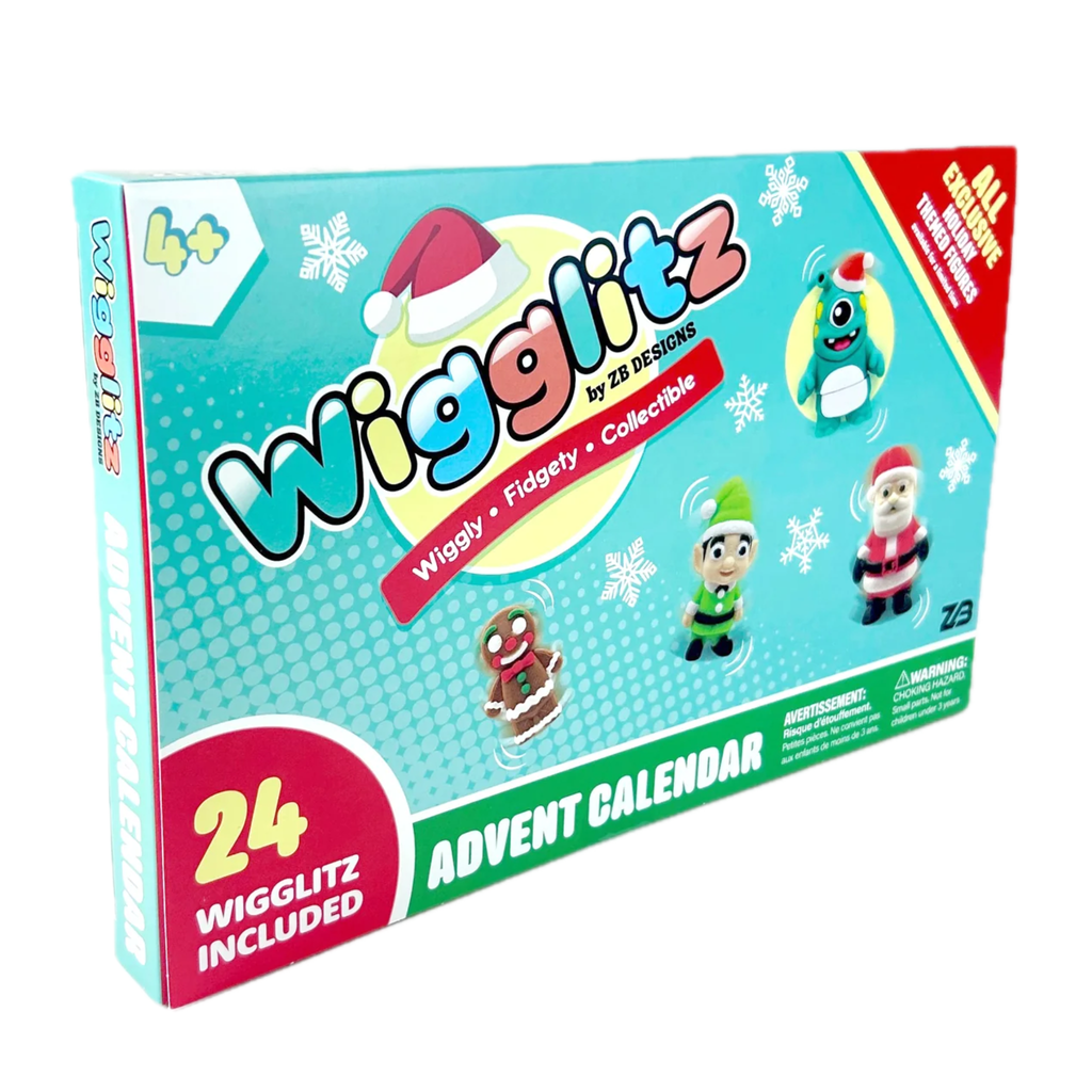 Wigglitz Advent Calendar with colorful design and text