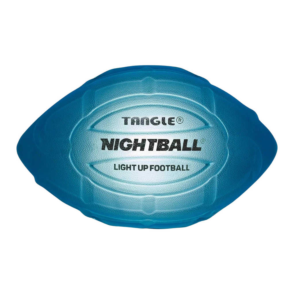 Nightball Football Blue Lit Up