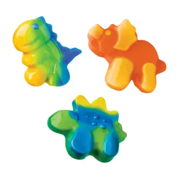 Assorted colorful dinosaur squishies