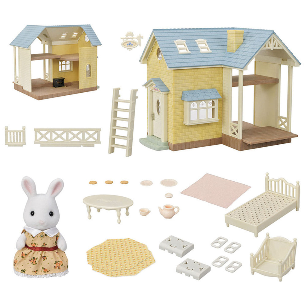 Contents of Calico Bluebell Cottage Gift Set