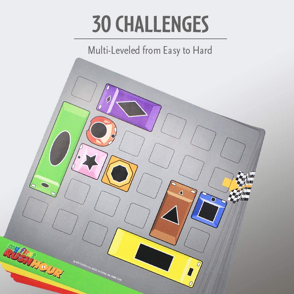 Examples of My First Rush Hour Challenge with words '30 challenges' above