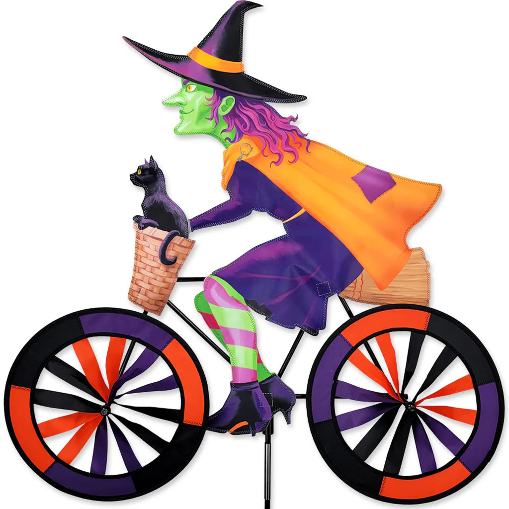 Witch on Bike Garden Spinner