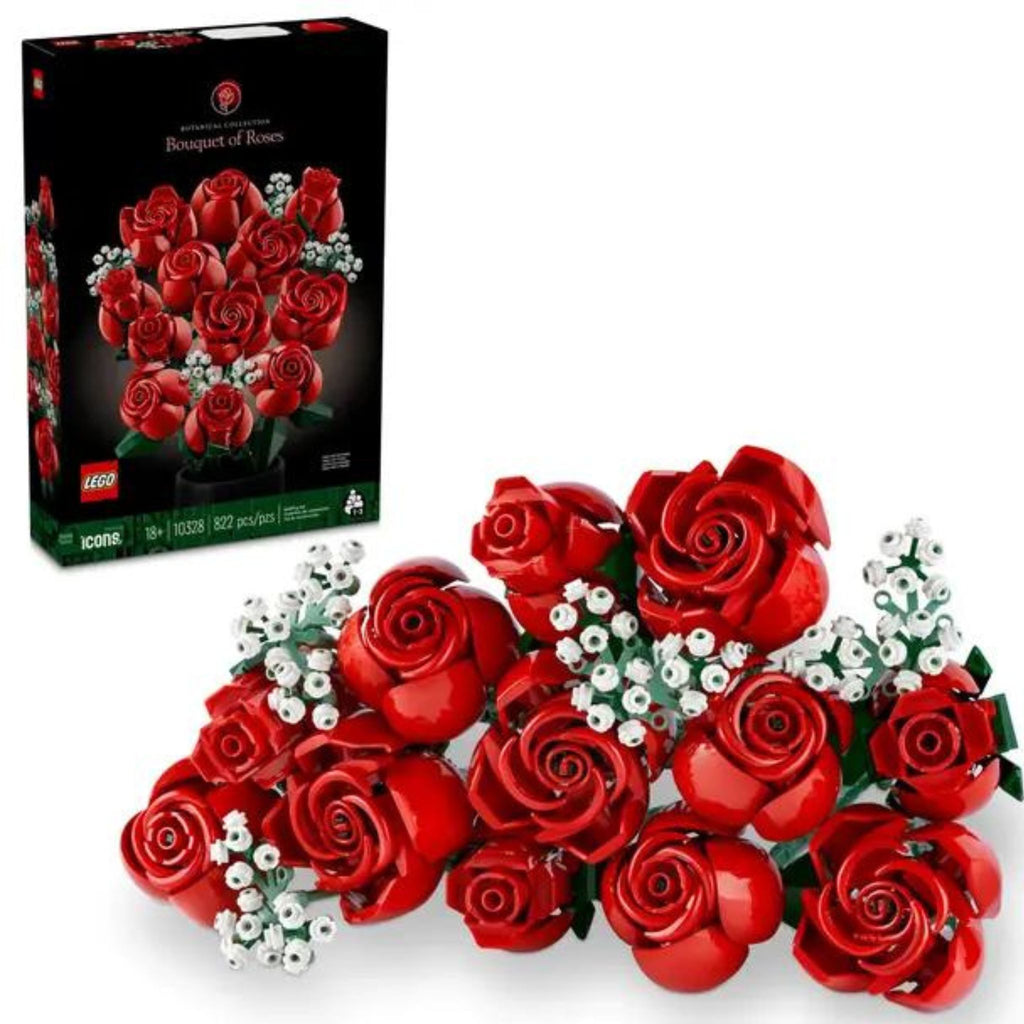 Lego Bouquet of Roses Box and Roses