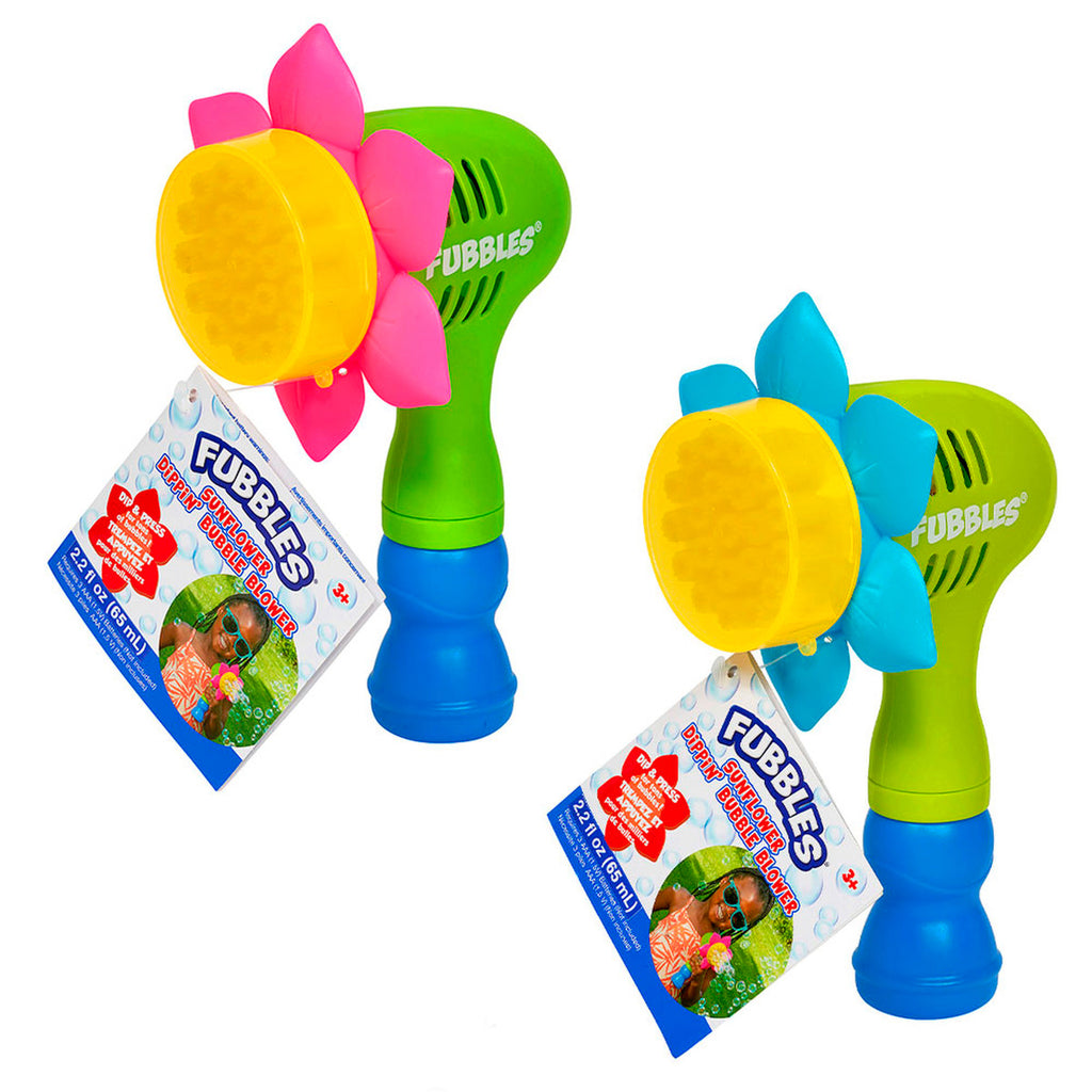Fubbles Sunflower Dippin' Bubble Blower Two Styles