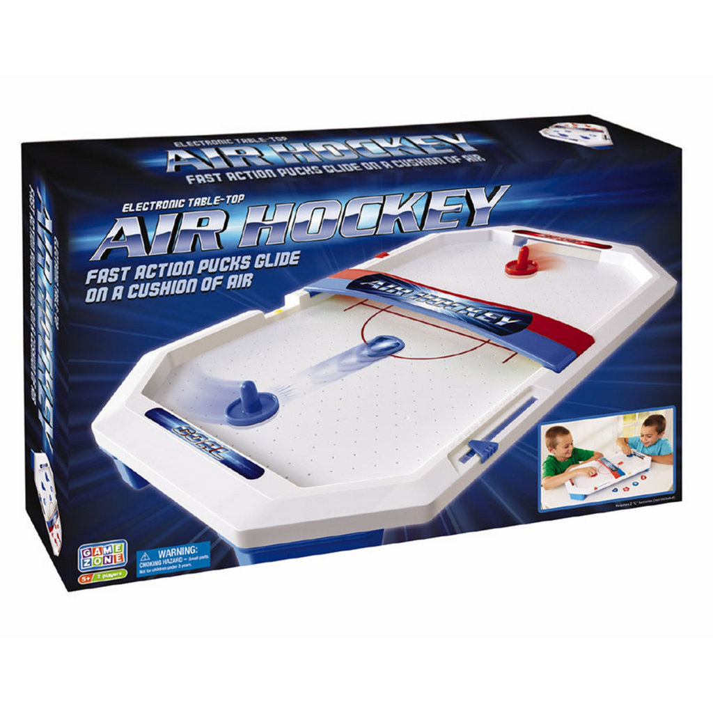 Table Top Air Hockey in packaging