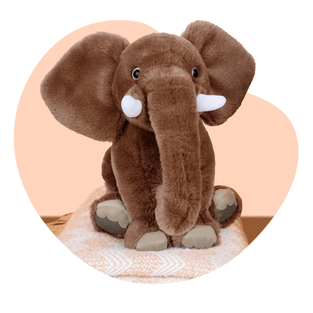 Expedition Elephant Plush Lifestyle Image Sitting on Mat