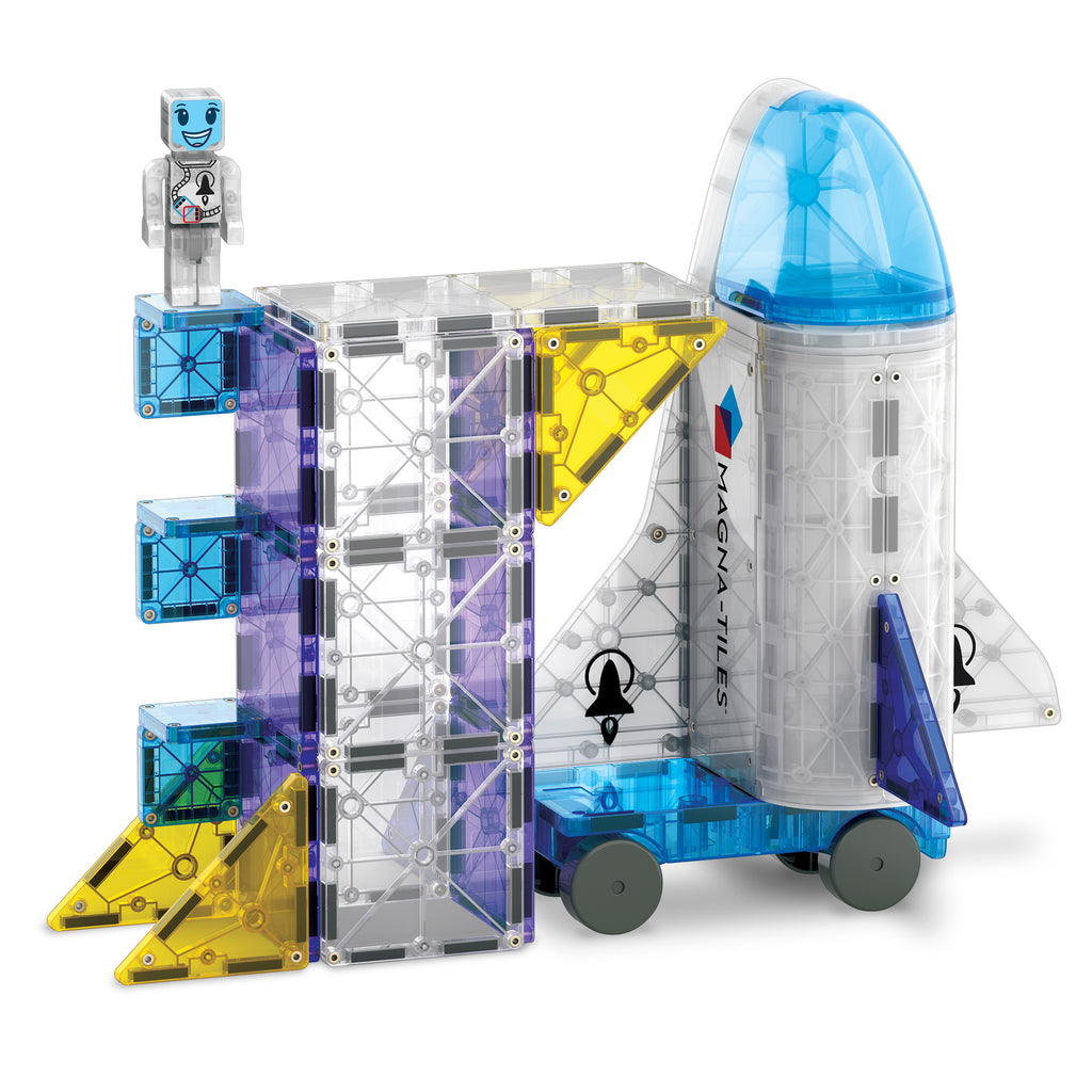 Assembled Magna-Tiles Space Set