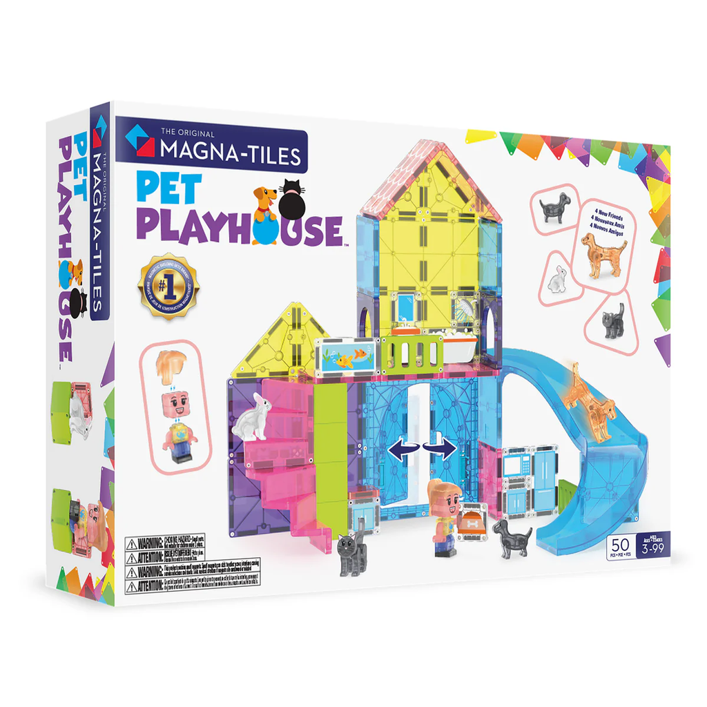 Magna-Tiles Pet Playhouse toy set packaging on a white background