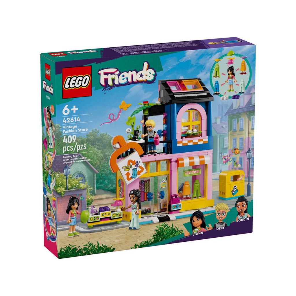 Front of LEGO Friends Vintage Fashion Store