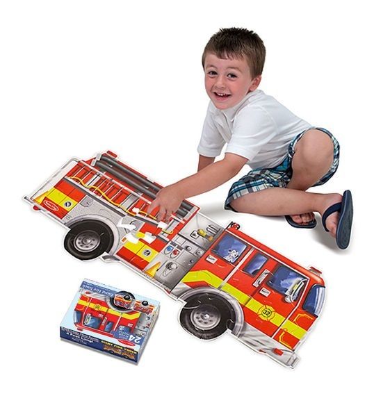 Giant Fire Truck Floor Puzzle