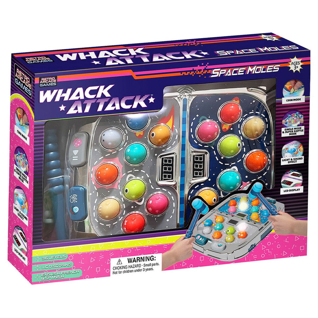 Whack Attack Space Moles Front of Box