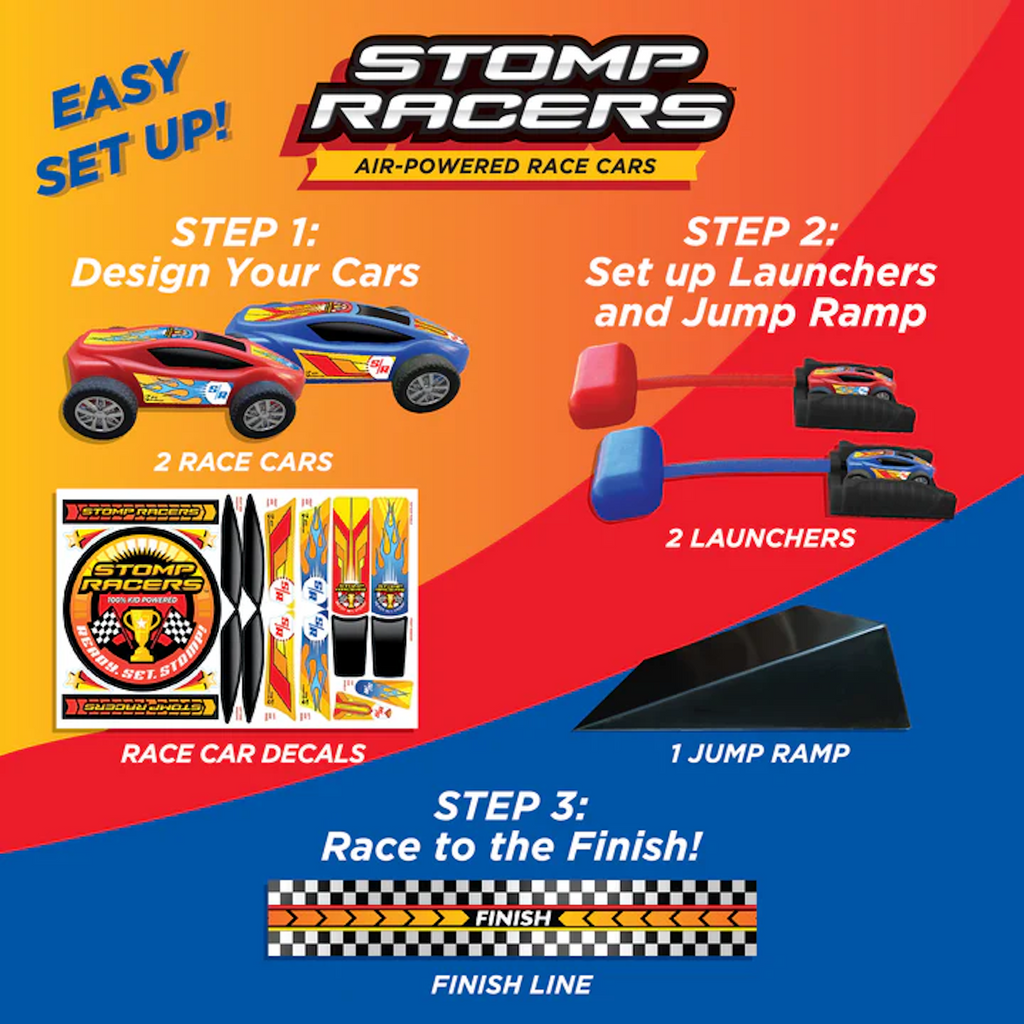 Instructions for Setting Up Dueling Stomp Racers
