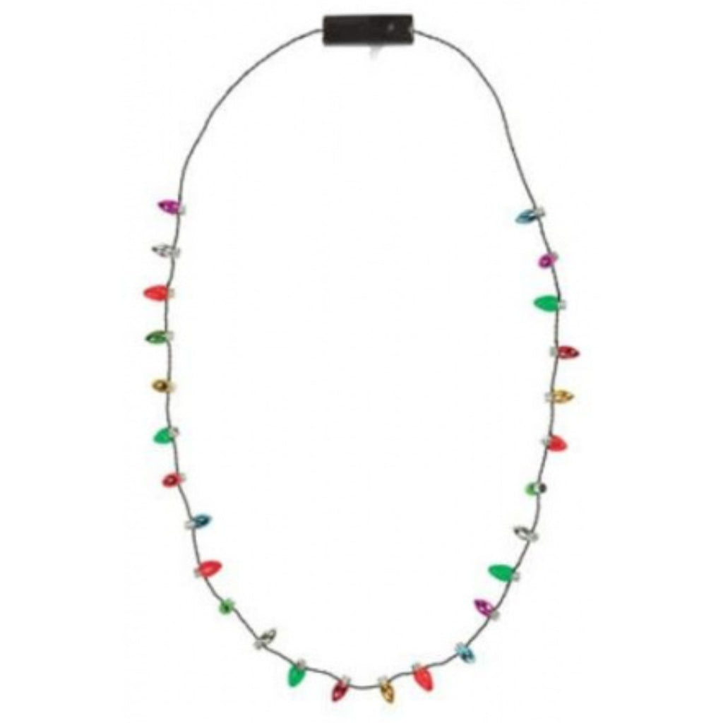 Flashing Holiday Bulb Necklace