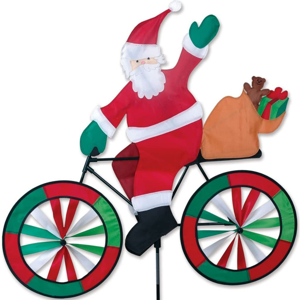 Santa On Bike Wind Spinner