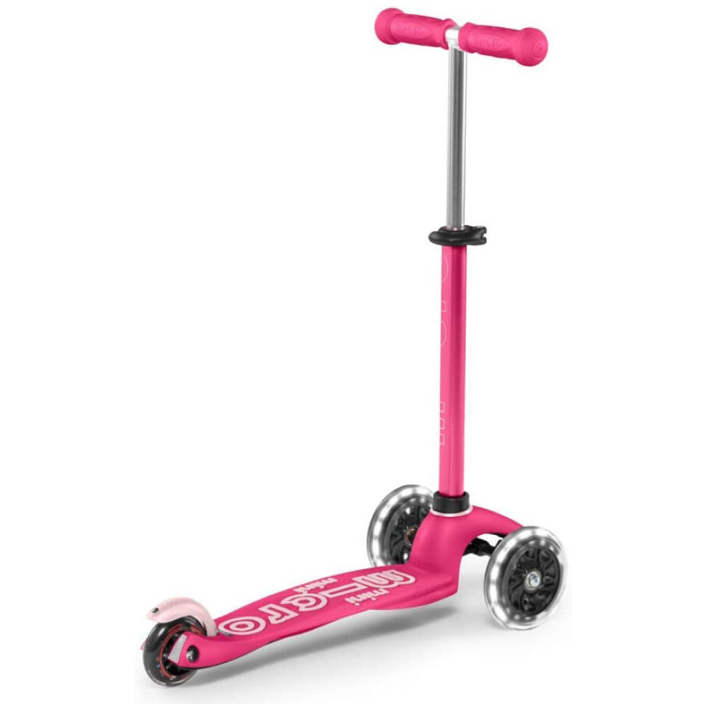 Rear View Pink Mini LED Scooter
