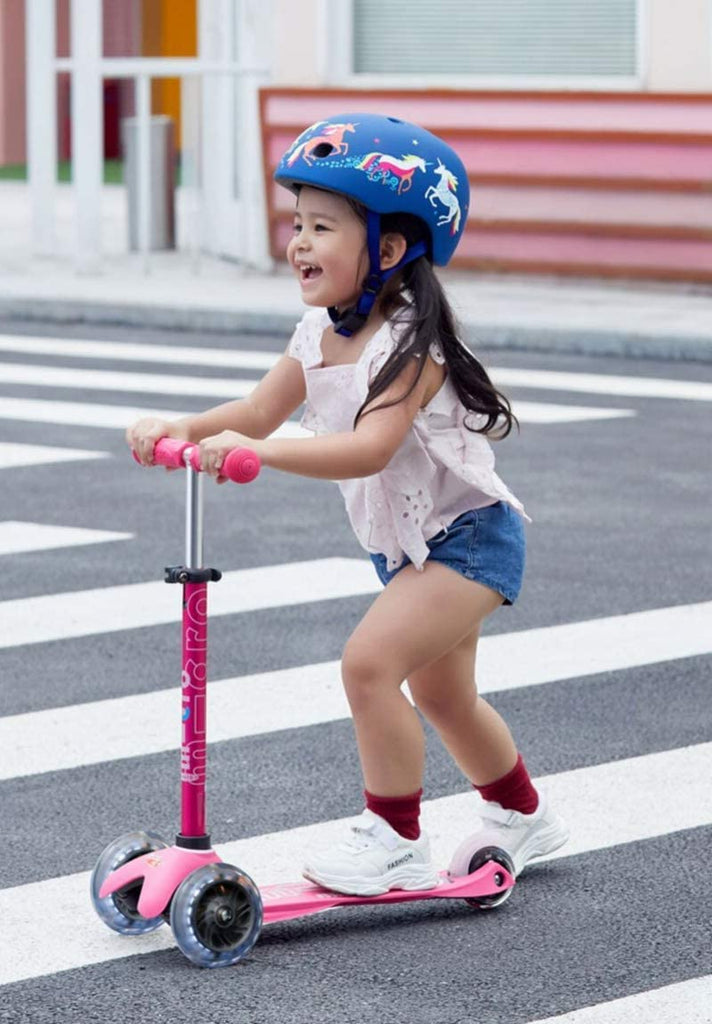 Girl Riding Mini Scooter