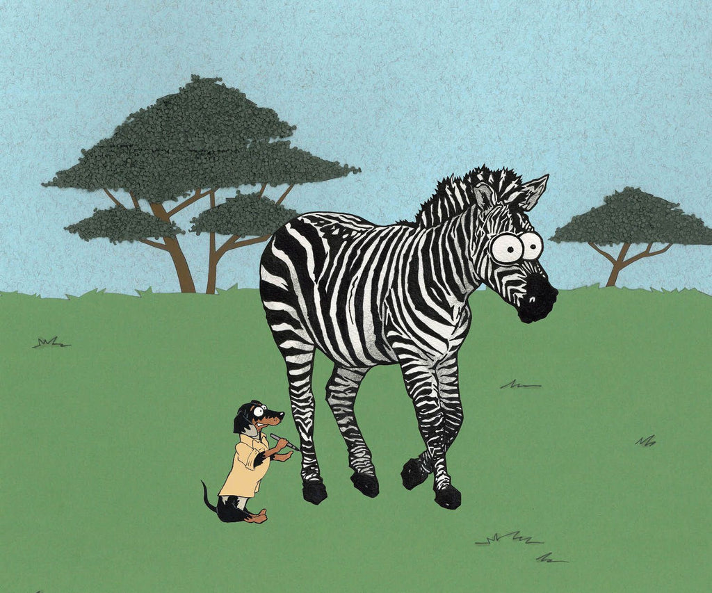 Sammy With a Zebra