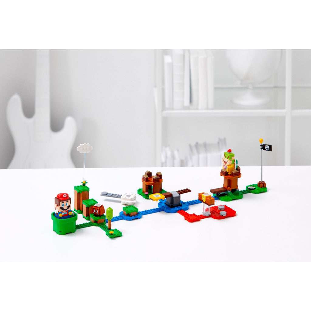 LEGO Super Mario Adventures with Mario Starter Set Course Set Up On Table