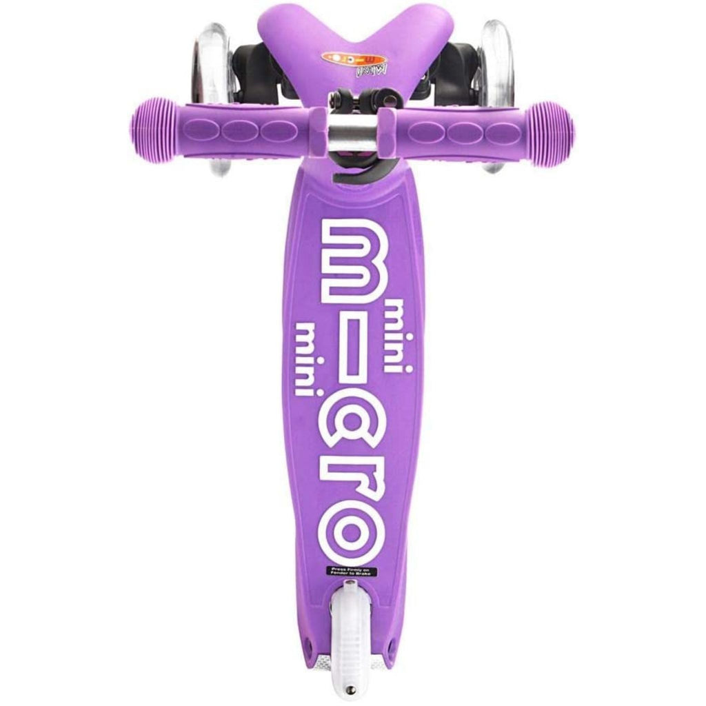 Purple Mini Scooter Overhead View