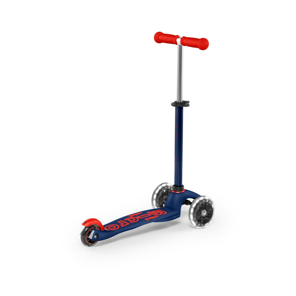 Mini Deluxe LED Scooter- Navy Blue Side View