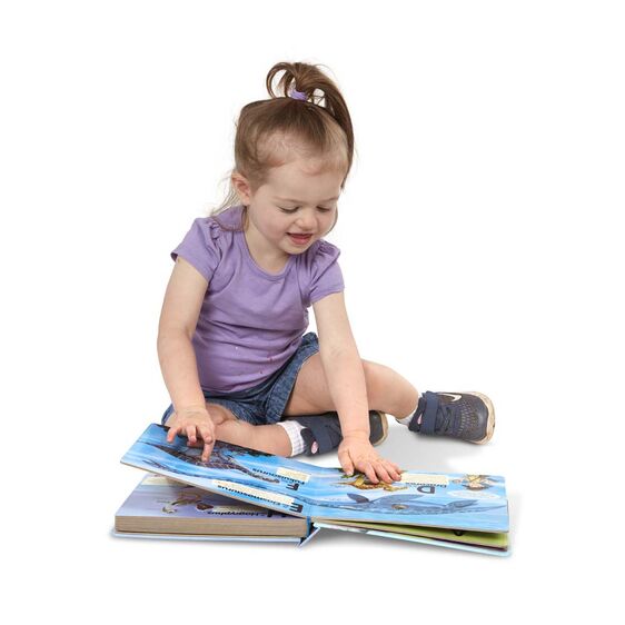 Girl Reading Poke-A-Dot Book