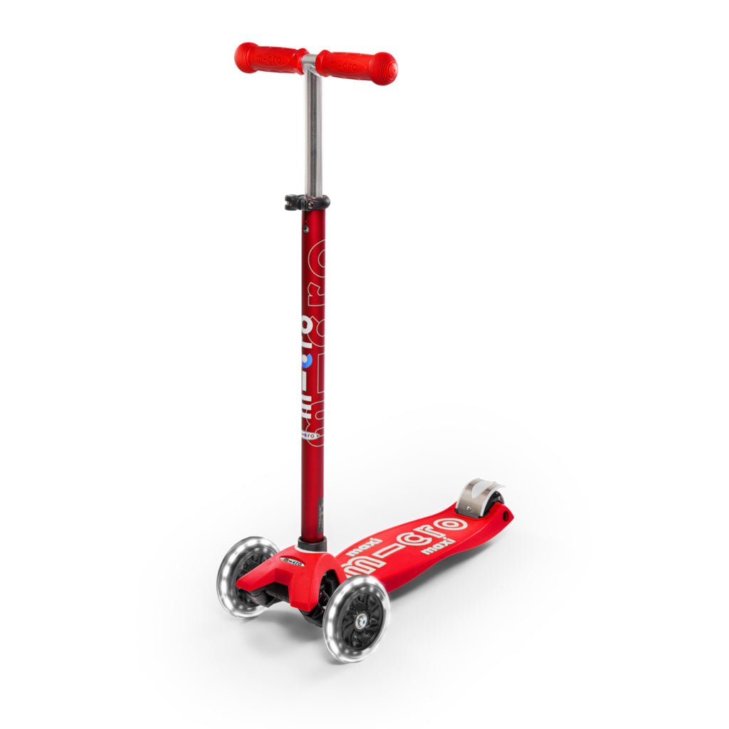 Red Maxi Deluxe LED Scooter