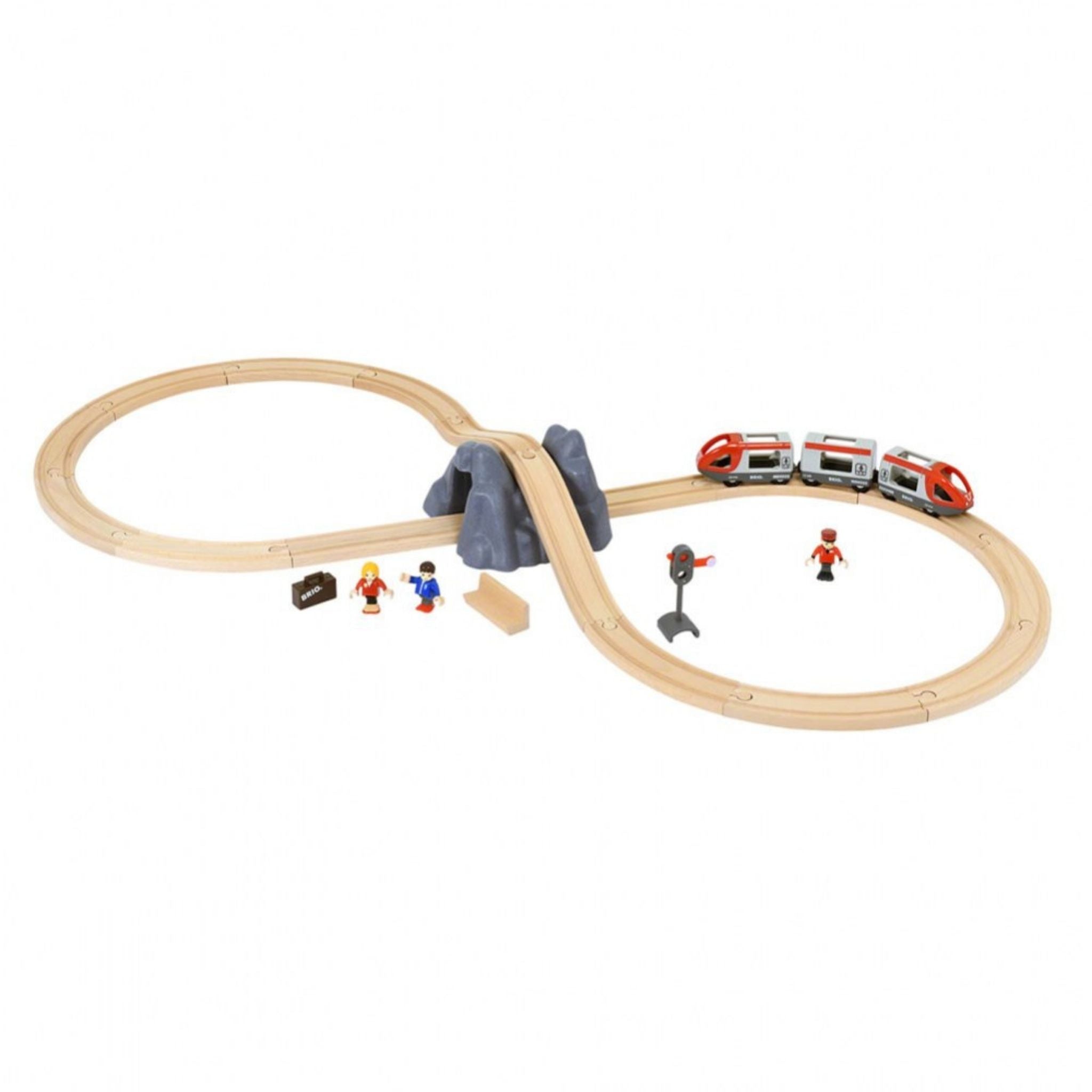  Brio World 33052 Deluxe Railway Set  Wooden Toy Train Set for  Kids Age 3 and Up, Green : Toys & Games