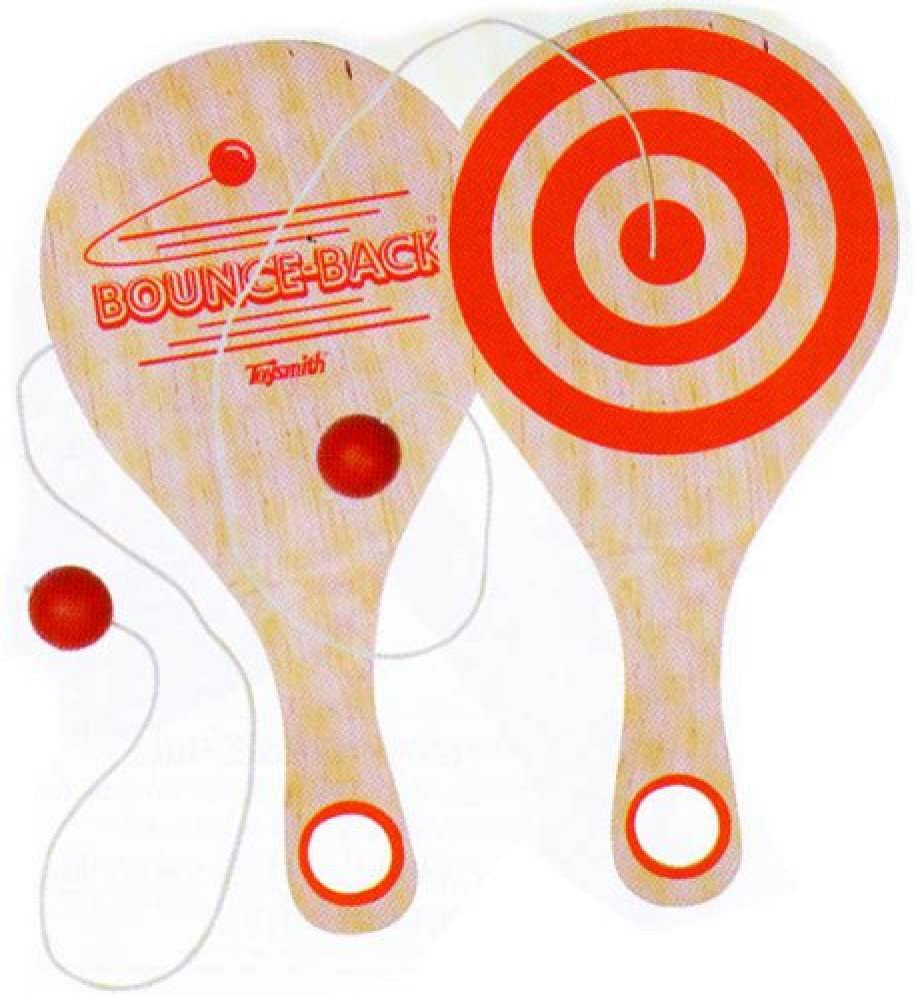 Bounce Back Paddle Ball Paddles Front and Back