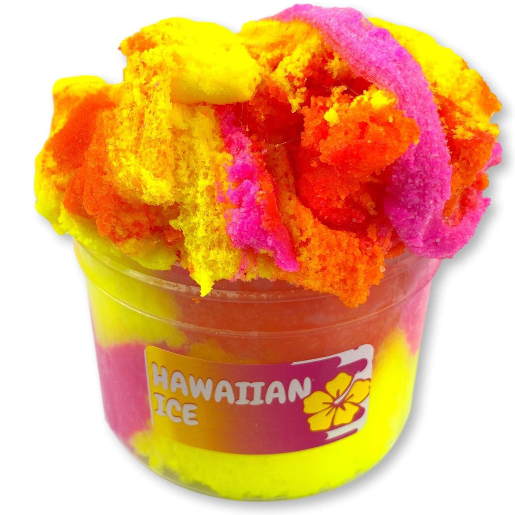 Hawaiian Ice Slime Coming Out the Top of the Container