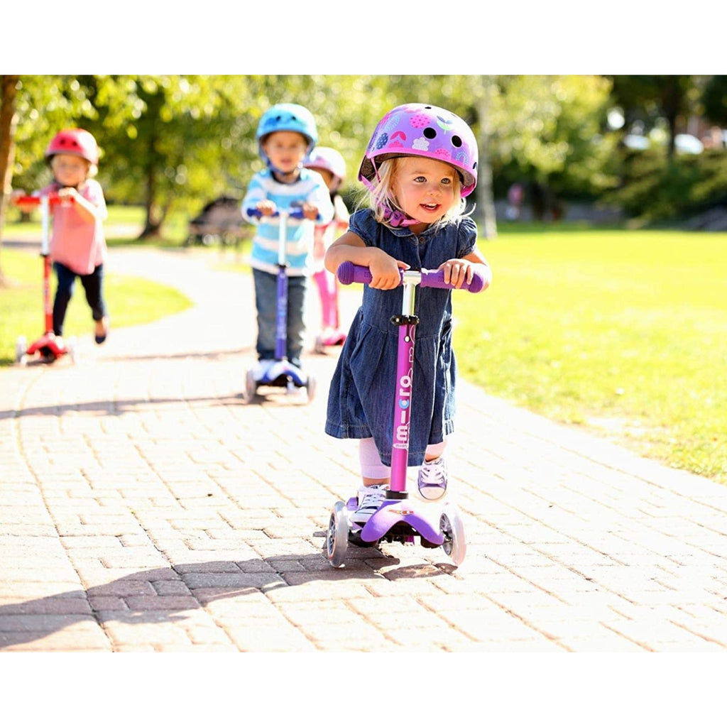 Kids Riding MIni Scooters 