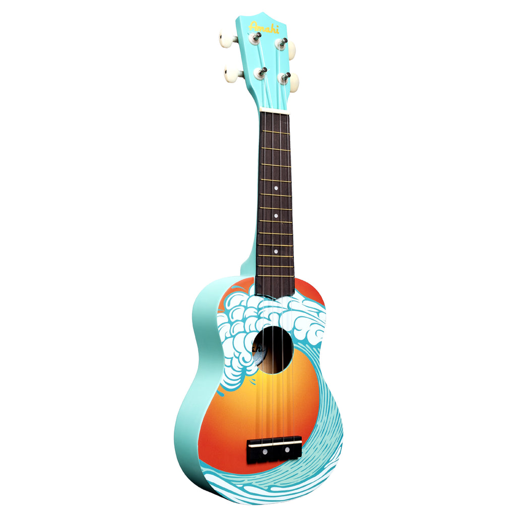 light blue wave amahi ukulele