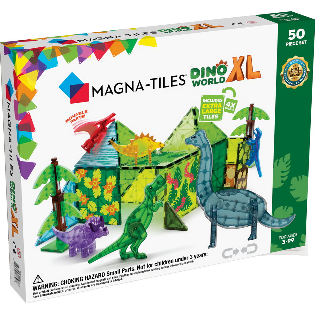 Magna-Tiles Dino World XL 50 PC Set
